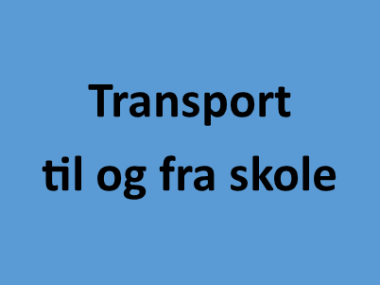 Transport til og fra skole